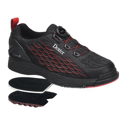 The c9 Knit Boa Black/Red Men's Bowling Shoes