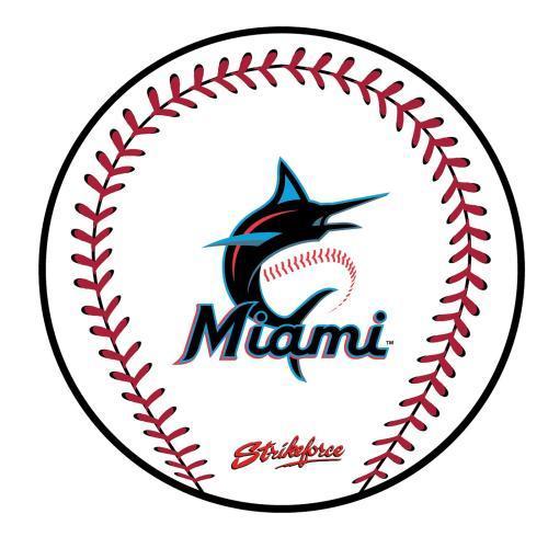 MLB Round Rubber Shammy - Miami Marlins