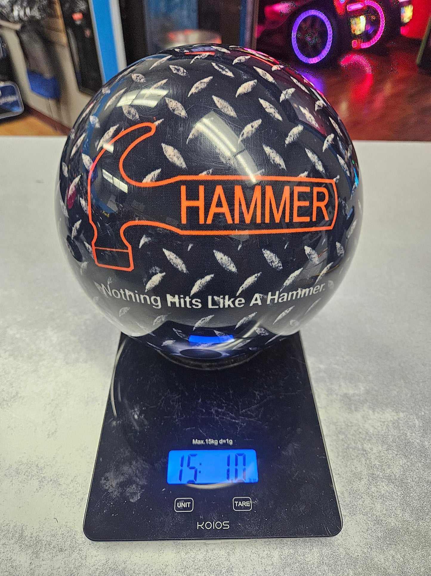 Used Diamond Plate Viz-a-Ball 15lb #088M