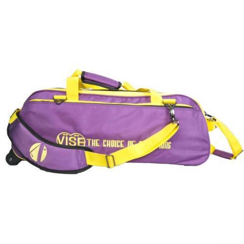 Vise 3 Ball Clear Top Tote Roller Purple/Yellow