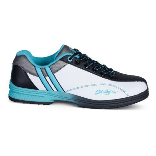 Starr White/Black/Teal Women's Bowling Shoes