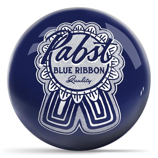 Pabst Classic Ribbon Blue Bowling Ball
