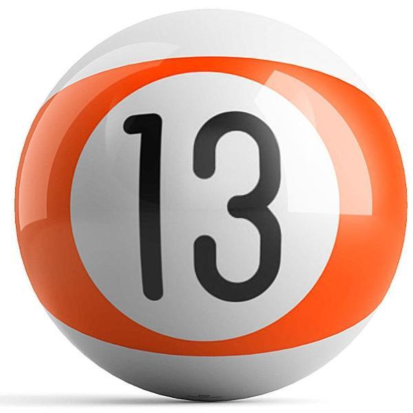 Orange Stripe 13 Bowling Ball