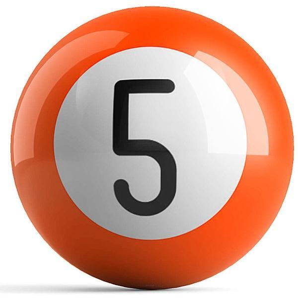 Orange 5 Bowling Ball
