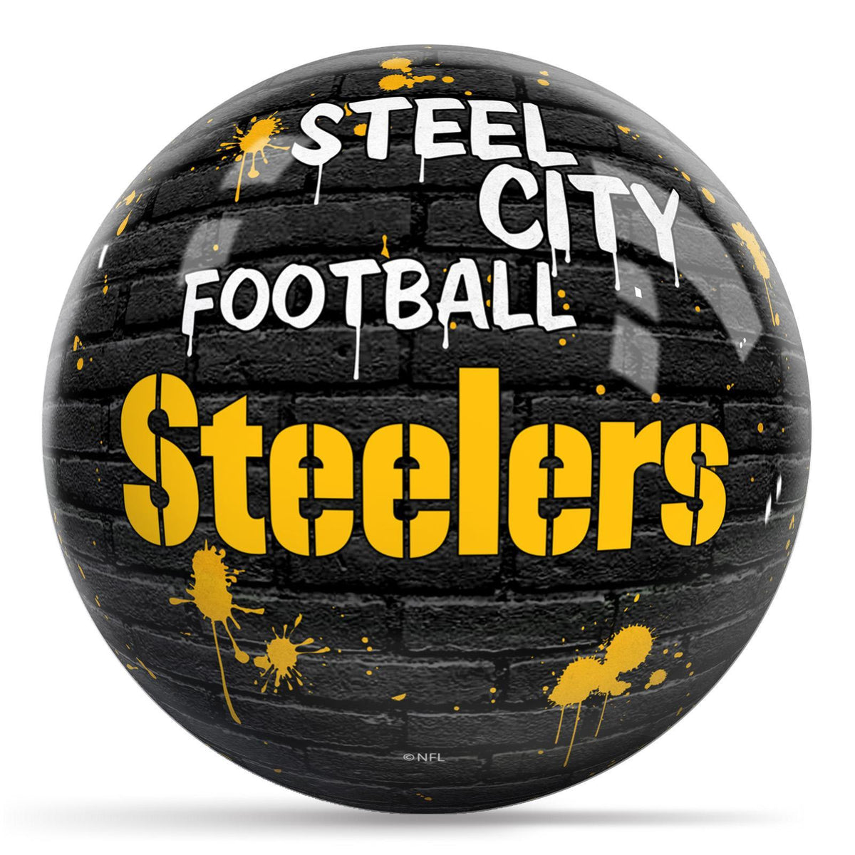 OTB NFL Graffiti Wall Ball - Pittsburgh Steelers
