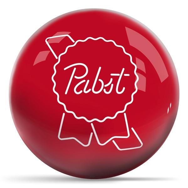 Pabst Logo - Red Bowling Ball