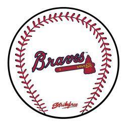 MLB Round Rubber Shammy - Atlanta Braves