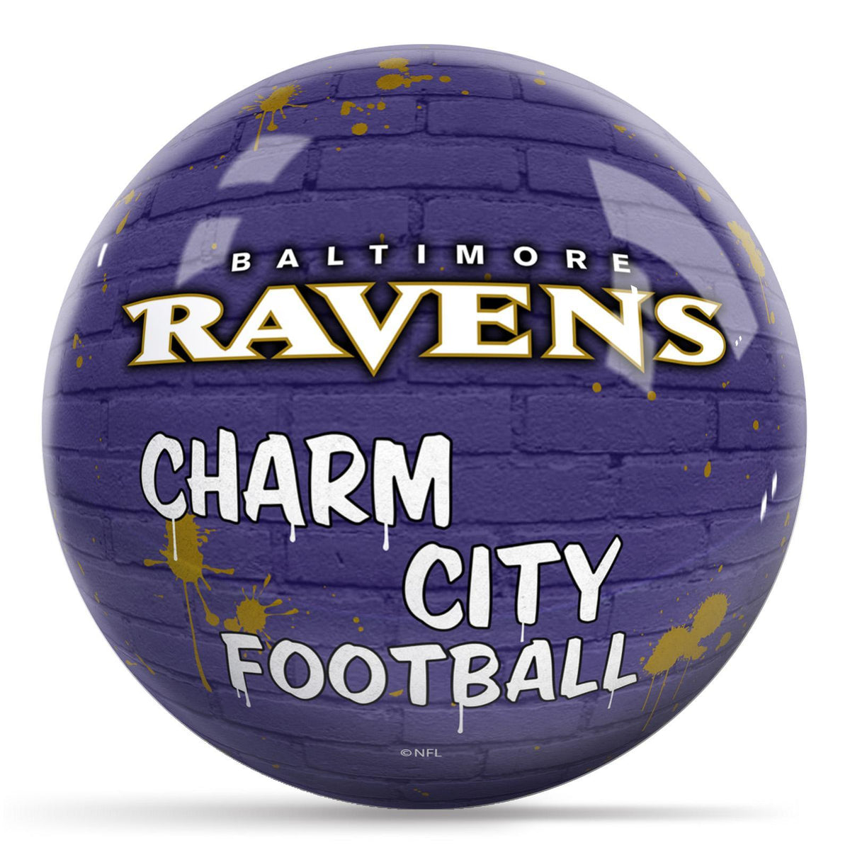 OTB NFL Graffiti Wall Ball - Baltimore Ravens