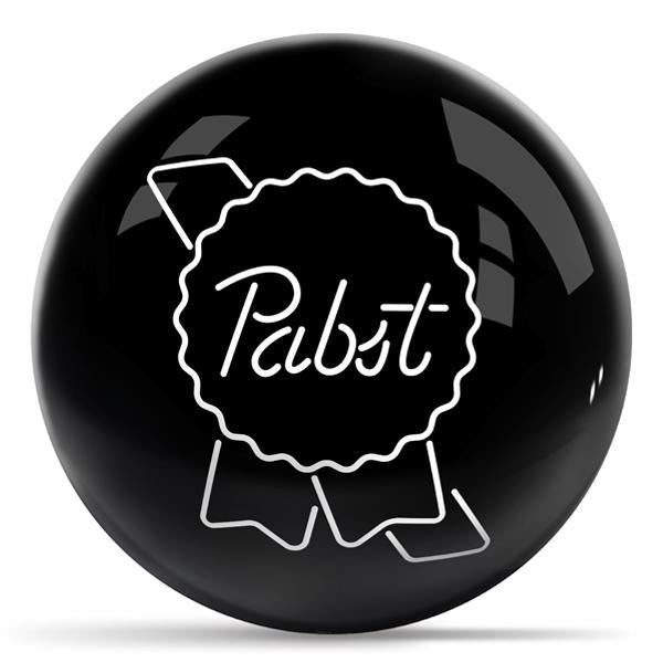 Pabst Logo - Black Bowling Ball
