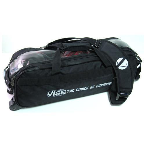 Vise 3 Ball Clear Top Tote Roller Black