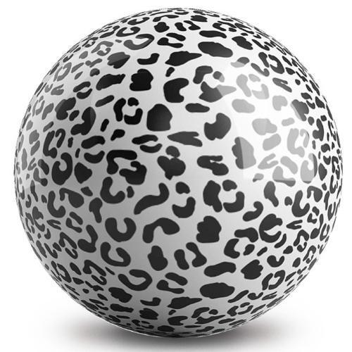 White Leopard Polyester Bowling Ball