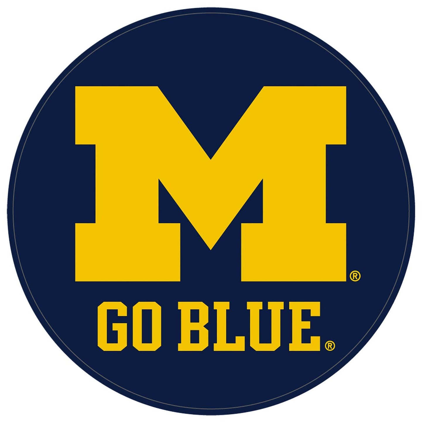 NCAA Rubber Round Shammy - University of Michigan Wolverines