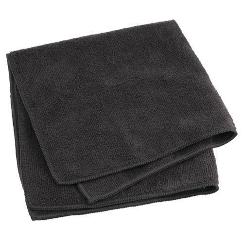 Classic Economy Microfiber Towel (16"x16") - Blackk