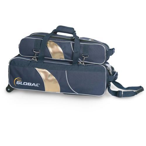 Deluxe Airline 3 Ball Tote Blue/Gold (DISCO)