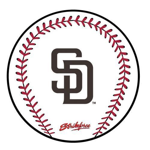 MLB Round Rubber Shammy - San Diego Padres