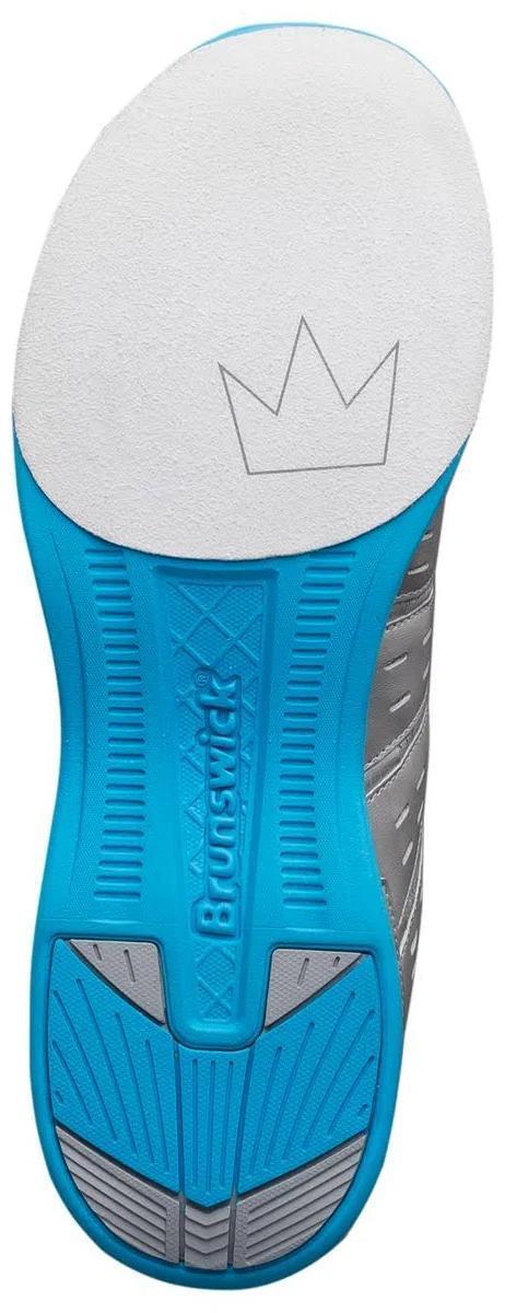 Brunswick Fuze Silver/Sky Blue Men's Bowling Shoes
