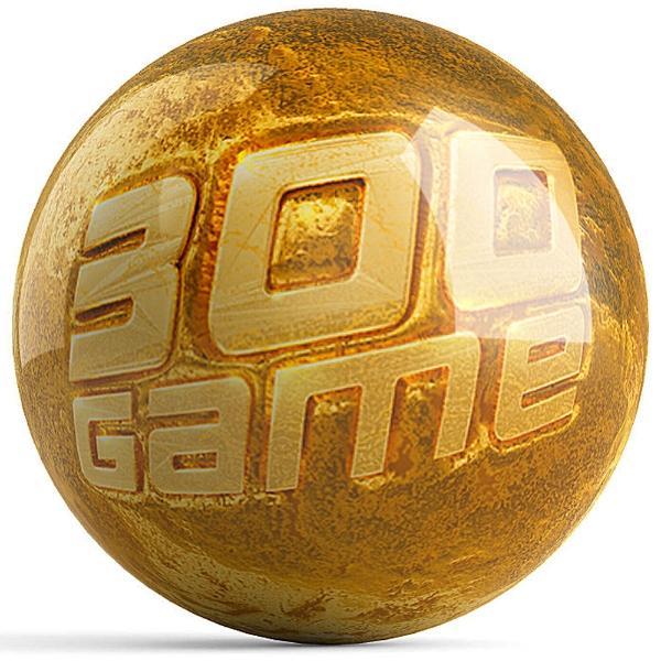 300 Game Award - Gold Bowling Ball