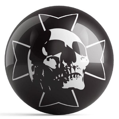 Skull Iron Cross Bowling Ball