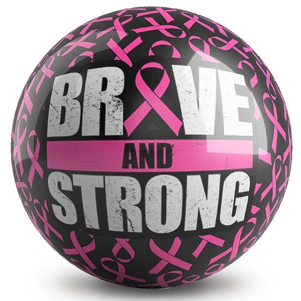 Pink Ribbons Brave Bowling Ball