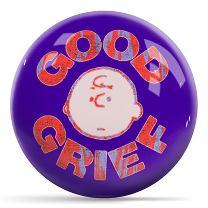 Peanuts Charlie Brown Good Grief Pattern Bowling Ball