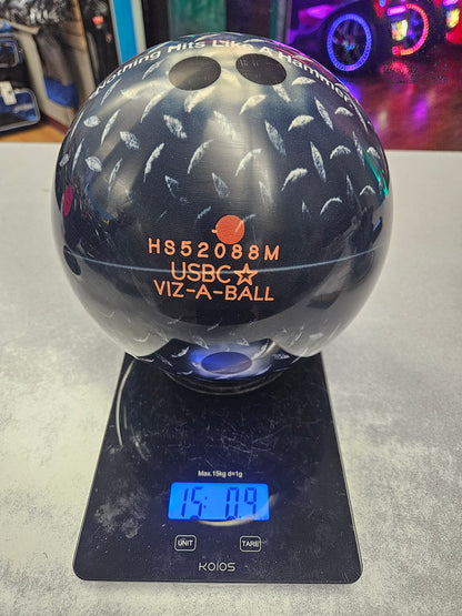 Used Diamond Plate Viz-a-Ball 15lb #088M