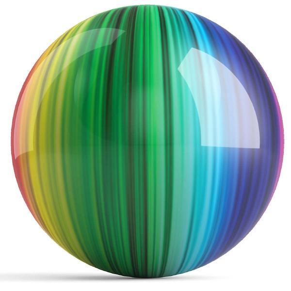 Rainbow Bowling Ball