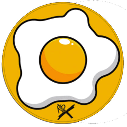Round Shammy Leather Pad - Fried Egg