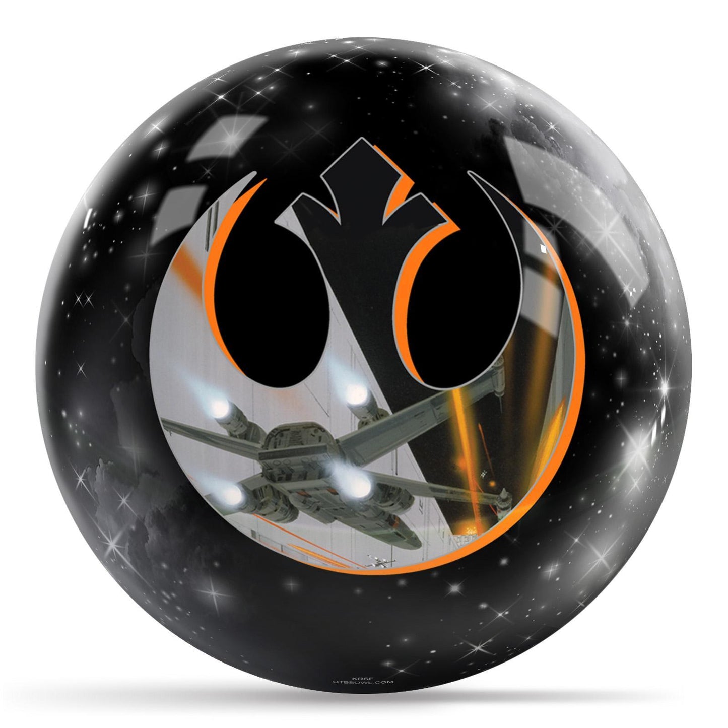 Star Wars X-Wing Starfighter Undrilled Bowling Ball