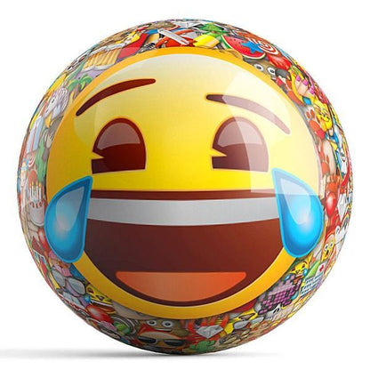 emoji Laugh-Cry Bowling Ball