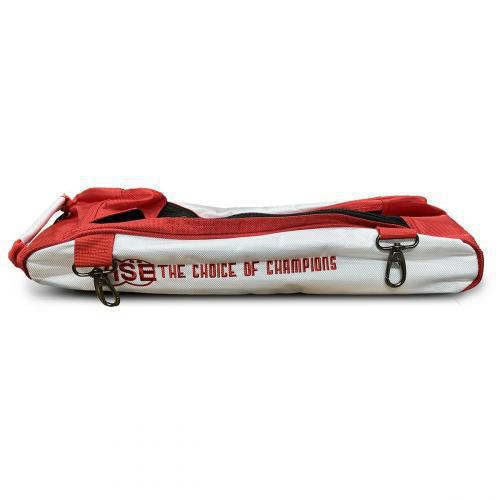 3 Ball Clear Top Tote Shoe Bag White/Red