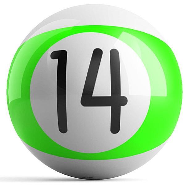 Green Stripe 14 Bowling Ball