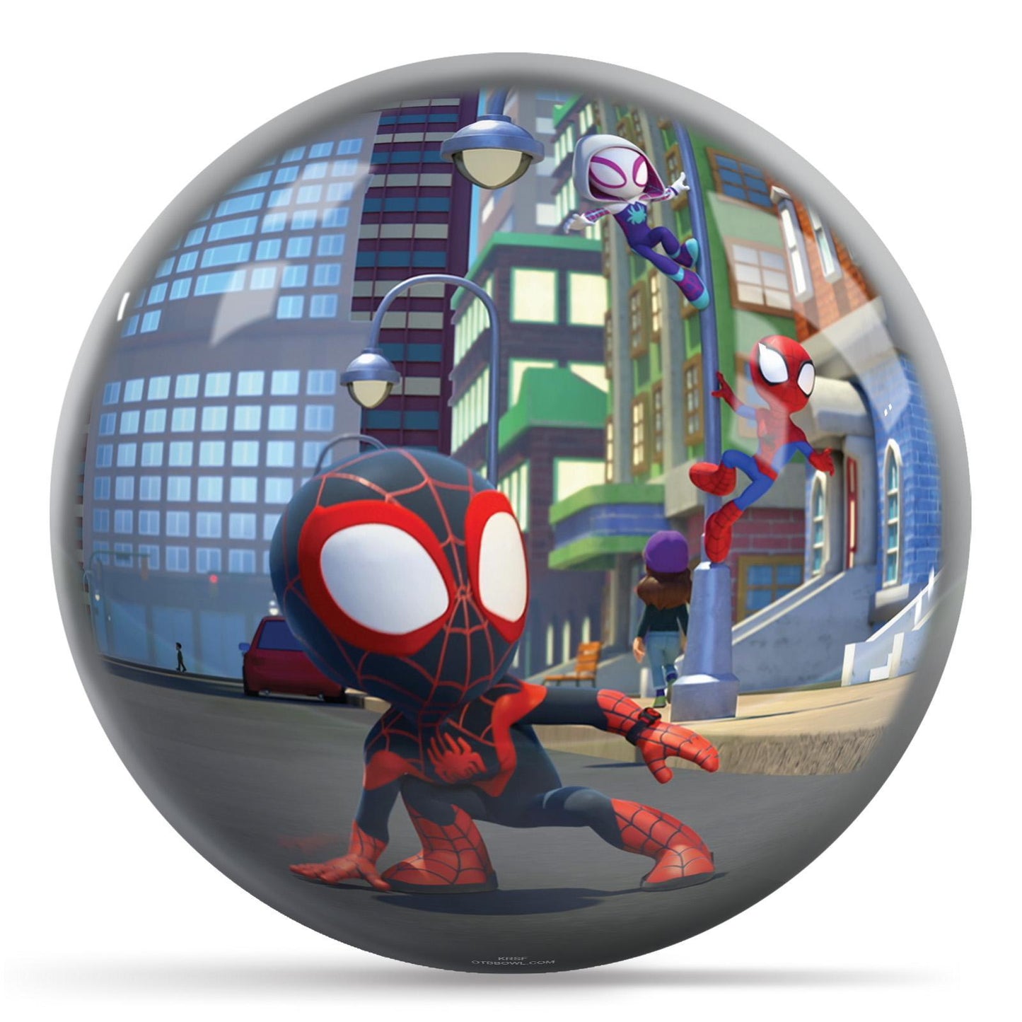 Marvel Spider-Man Spidey and Friends Undrilled Bowling Ball