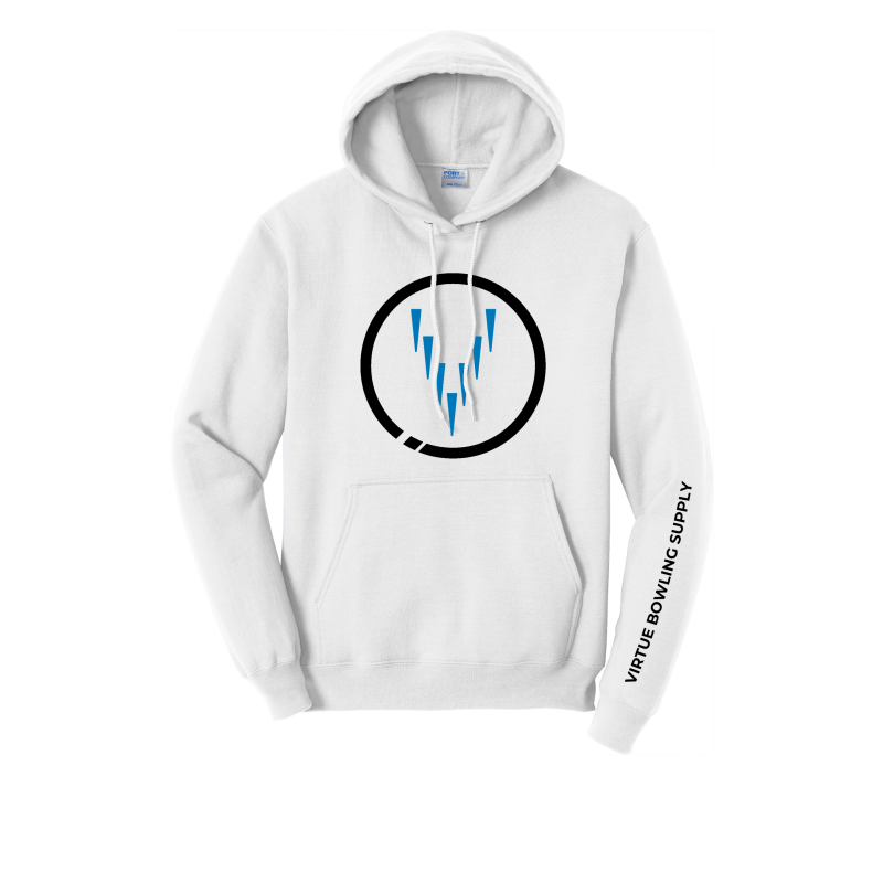 2022 Virtue Hoodie Sweater White Front Logo
