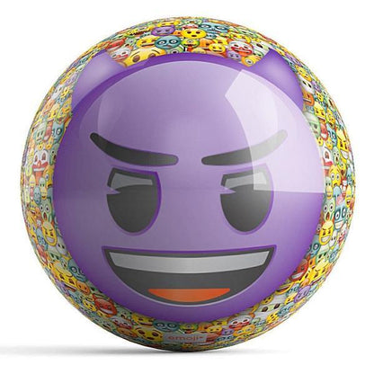 emoji Steamed-Devil Bowling Ball
