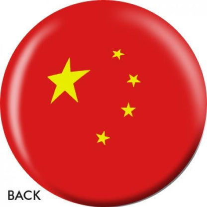 Chinese Flag Bowling Ball
