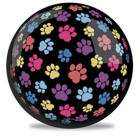 Paw Prints Bowling Ball