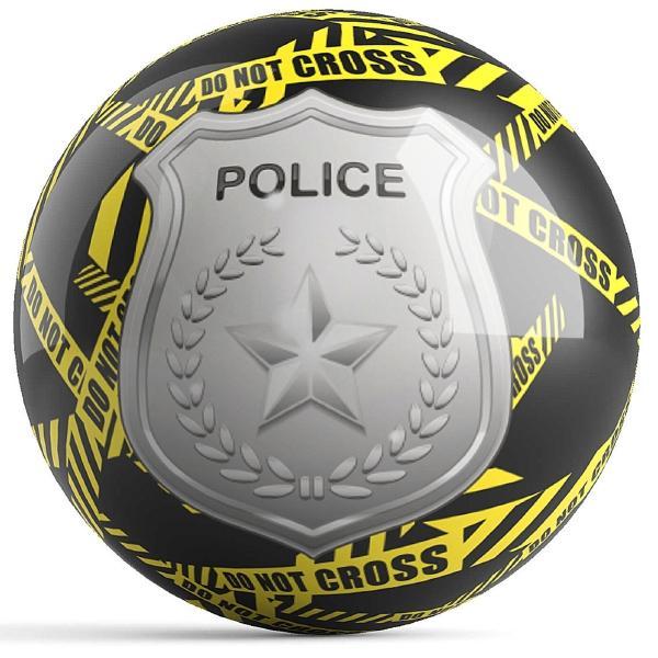 Police Dept Yellow Tape Bowling Ball