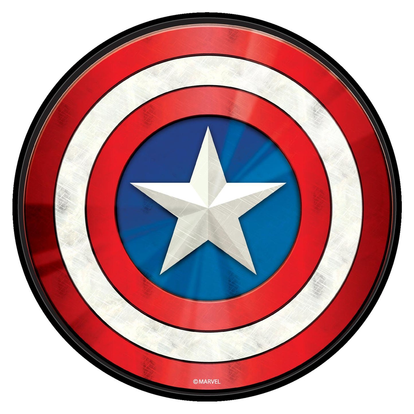 Marvel Rubber Round Shammy - Captain America Shield