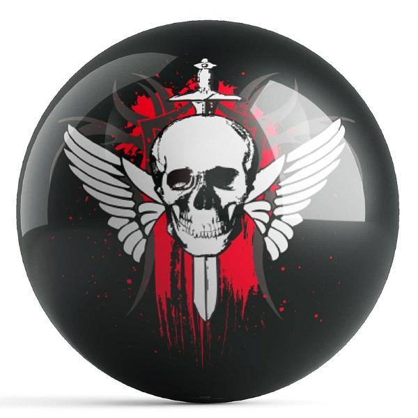 Winged Skull Bowling Ball