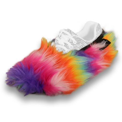 Master Ladies Fuzzy Shoe Cover - Rainbow