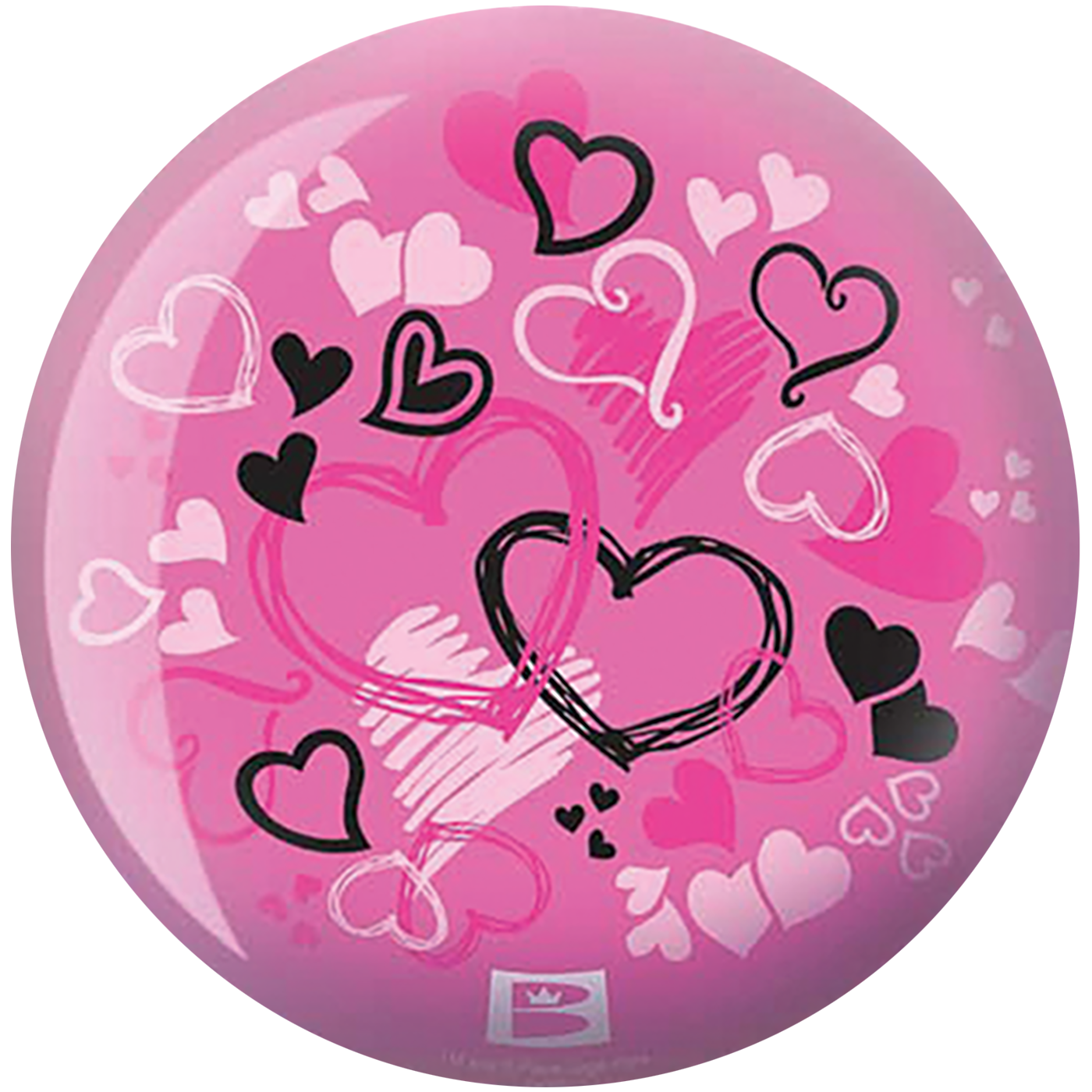 Hearts Glow Viz-A-Ball