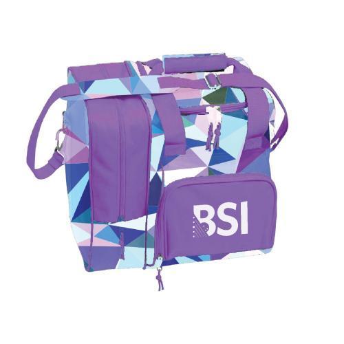 Deluxe 1 Ball Tote Pink/Purple Triangles