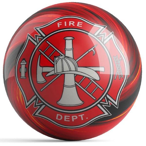 Fire Department Red Bowling Ball