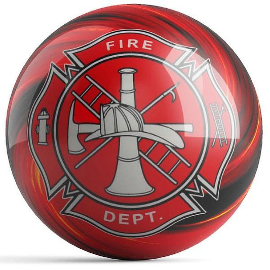 Fire Department Red Bowling Ball