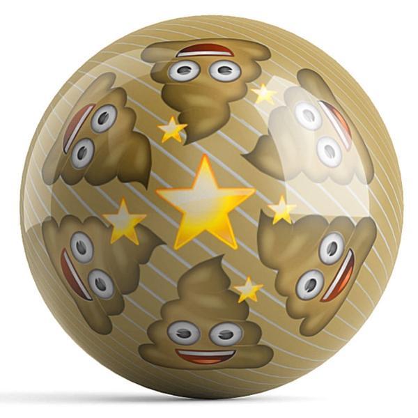 emoji Poo Happens Bowling Ball