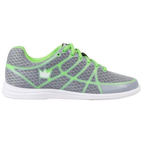Brunswick Aura Grey/Lime Women's Bowling Shoes