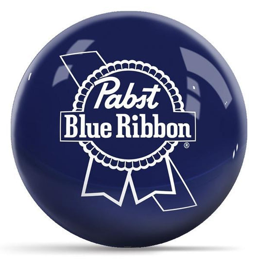 Pabst Blue Ribbon Logo - Blue Bowling Ball