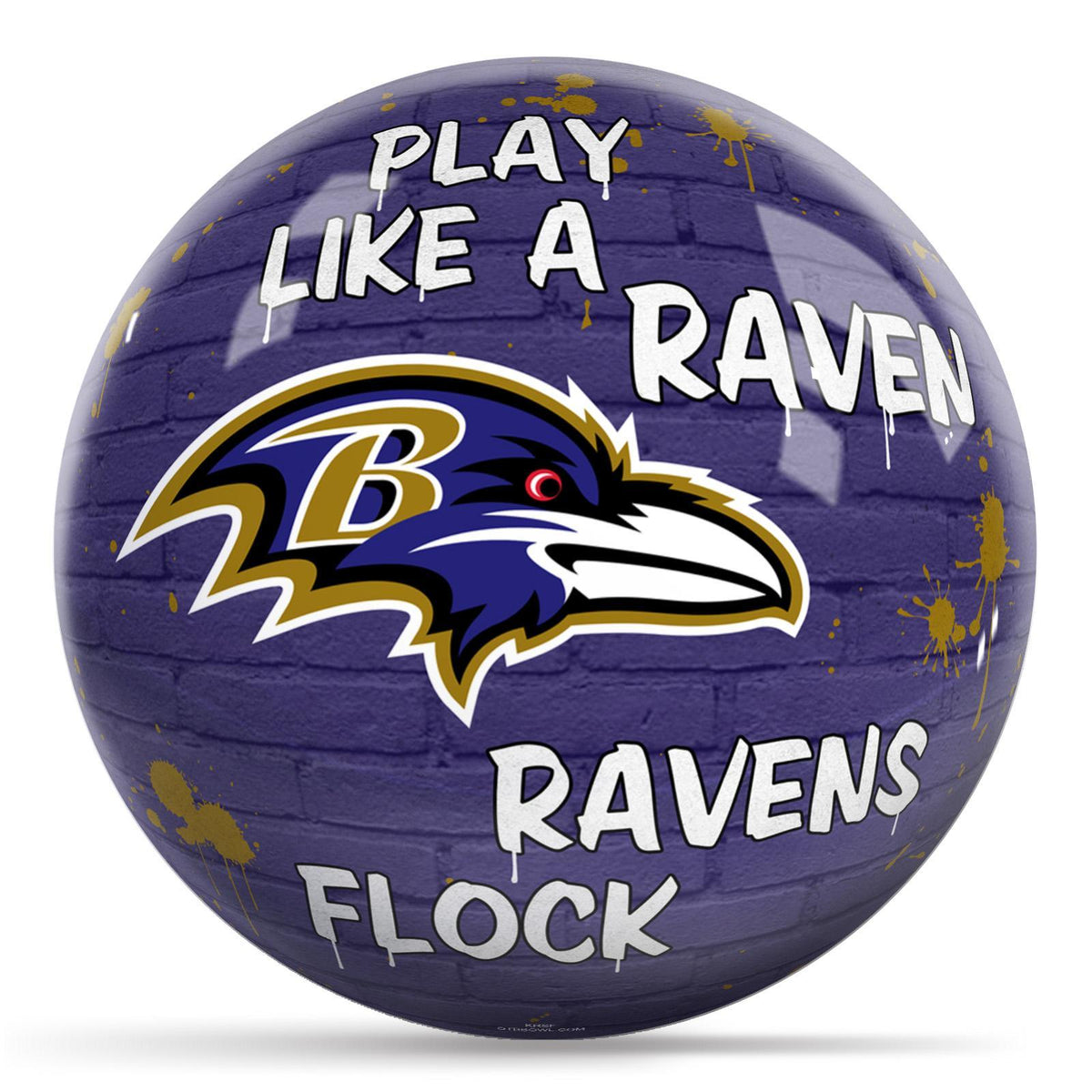OTB NFL Graffiti Wall Ball - Baltimore Ravens