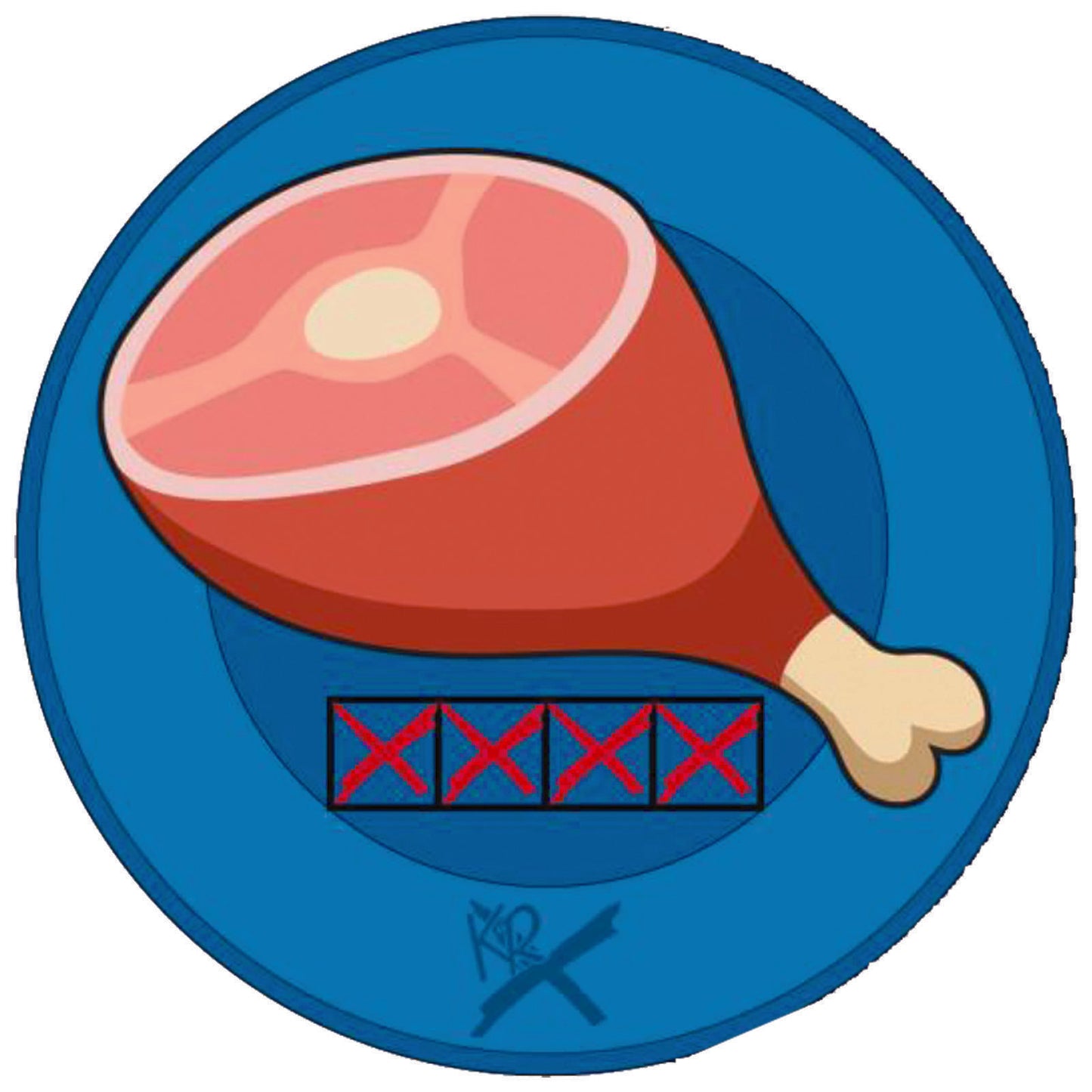 Round Shammy Leather Pad - Hambone