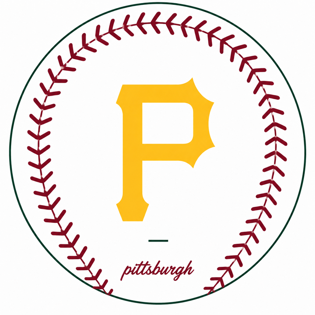 MLB Round Rubber Shammy - Pittsburgh Pirates